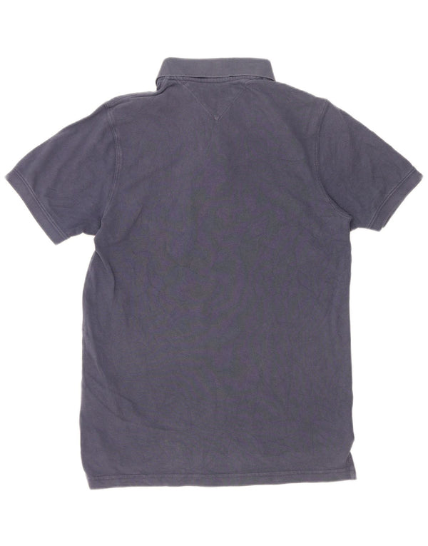 Camisa polo masculina Tommy Hilfiger média algodão azul marinho