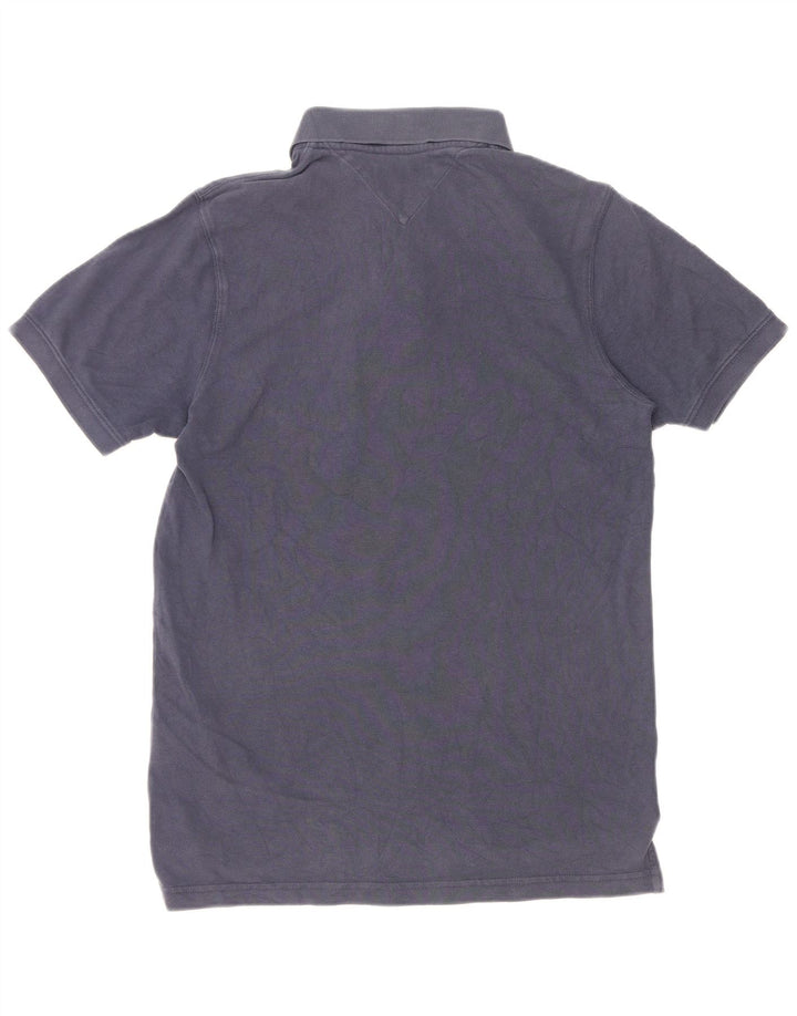 Camisa polo masculina Tommy Hilfiger média algodão azul marinho