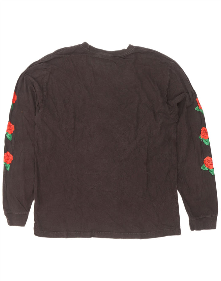 Adidas Mens Graphic Top Manga Longa Grande Algodão Preto