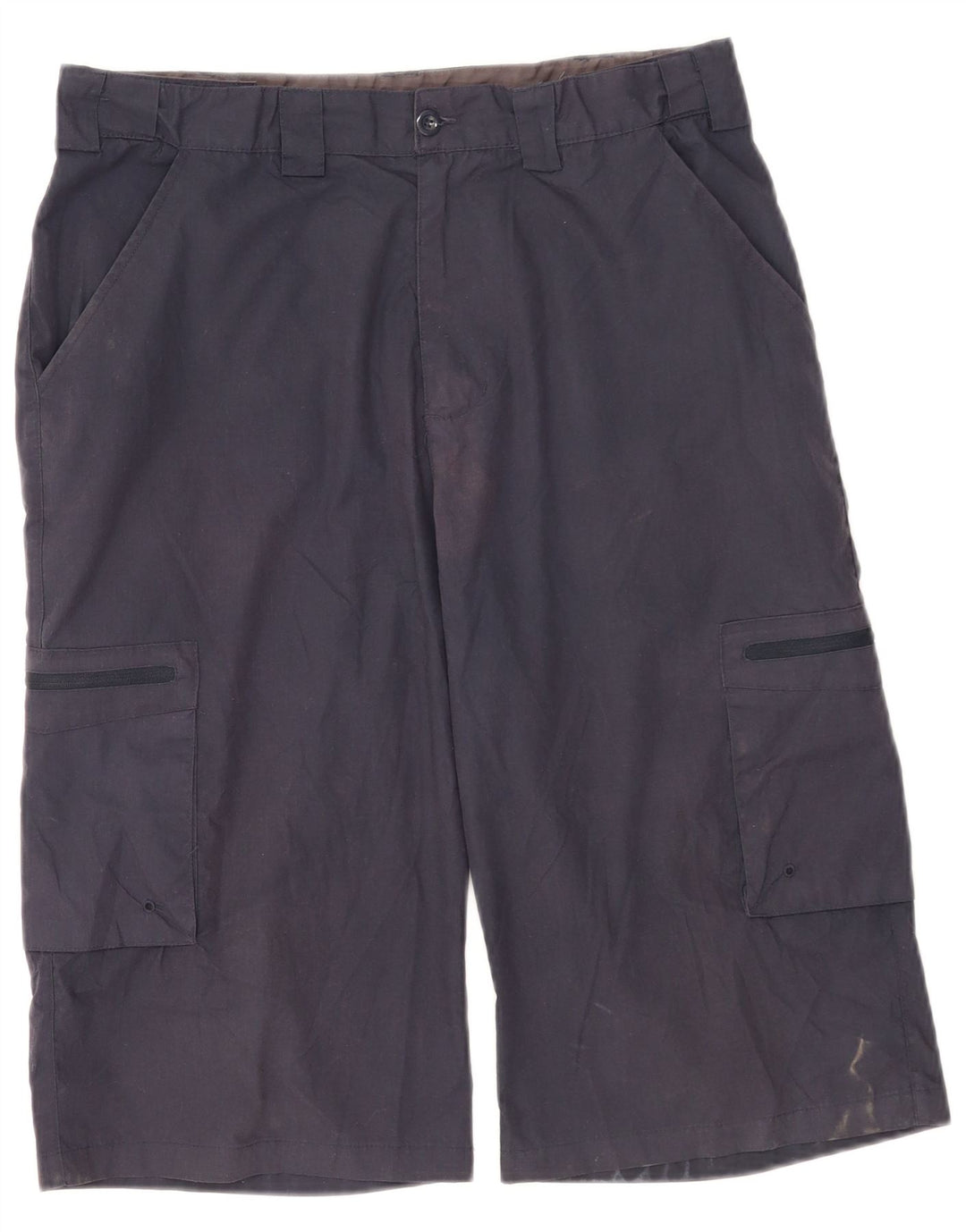 Mountain Warehouse Mens Cargo Bermuda Shorts W32 Poliéster Azul Marinho Médio