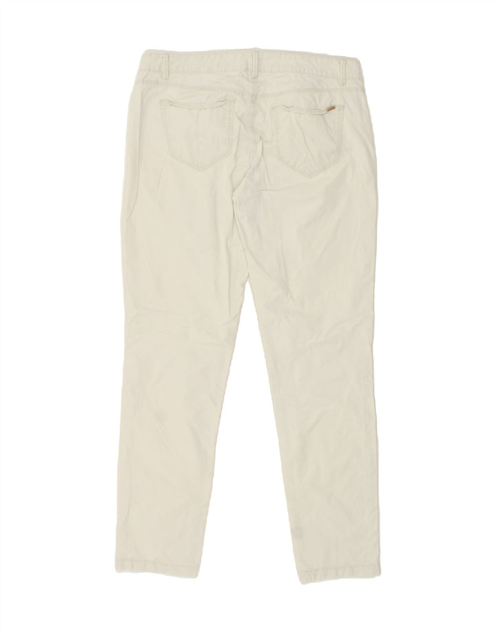 ESPRIT Womens Slim Fit Casual Trousers W34 L31 White Cotton Vintage Esprit and Second-Hand Esprit from Messina Hembry 