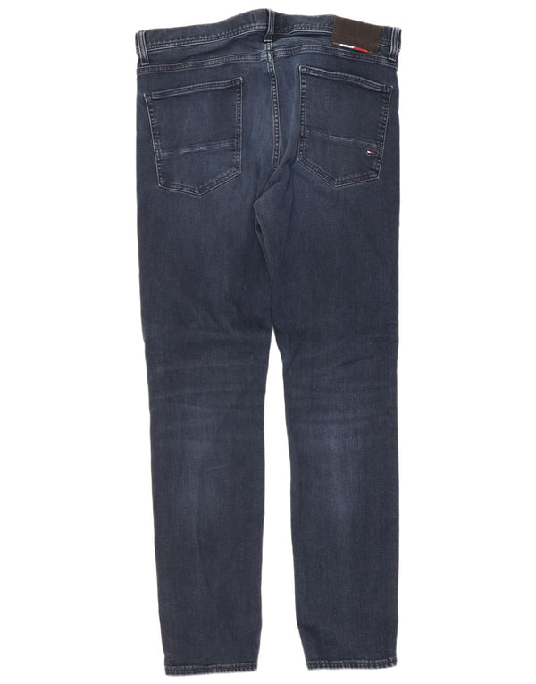 Tommy Hilfiger Masculino Bleecker Slim Jeans W36 L32 Azul Algodão