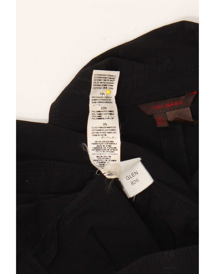 Jaqueta bomber feminina Zara Reino Unido 14 grande viscose preta