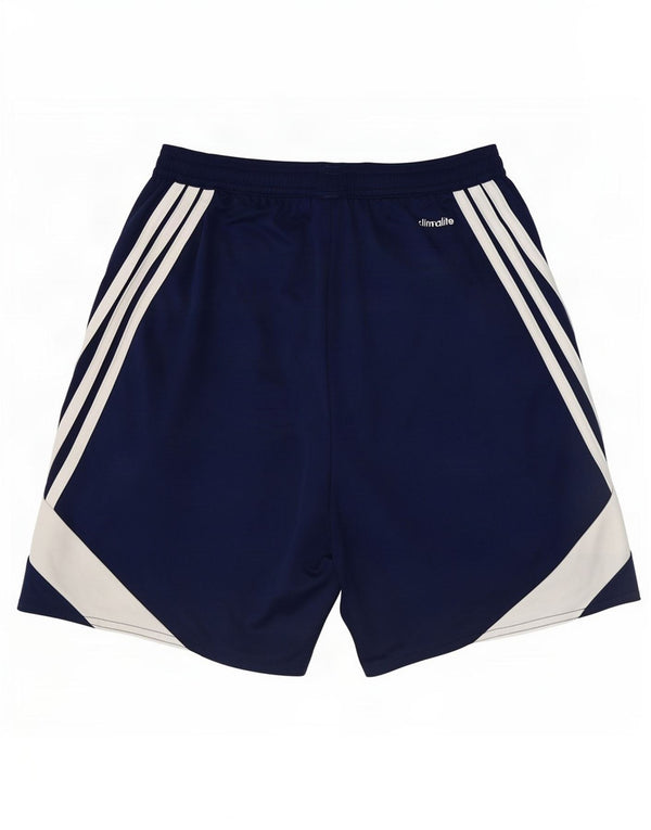 Adidas Masculino Climalite Sport Shorts Pequeno Azul Marinho Colorblock Poliéster