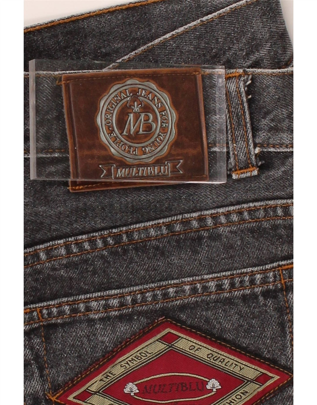 MULTIBLU Womens High Waist Tapered Jeans W30 L33 Grey Vintage Multiblu and Second-Hand Multiblu from Messina Hembry 
