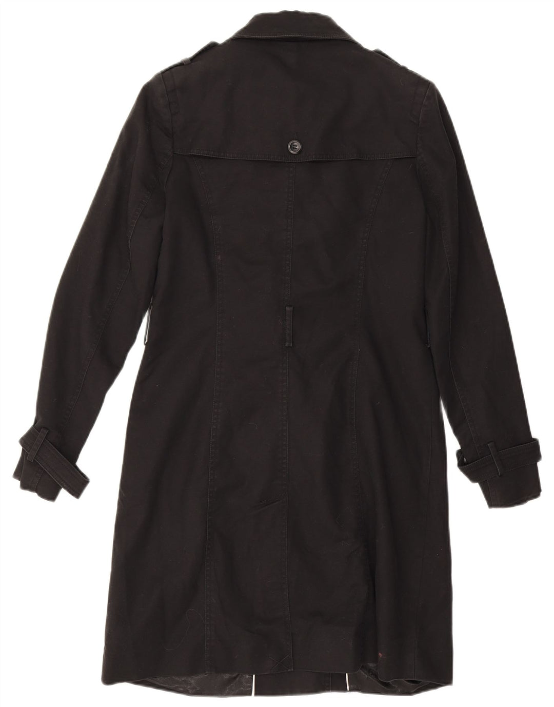 Fase Oito Casaco militar feminino UK 10 pequeno preto