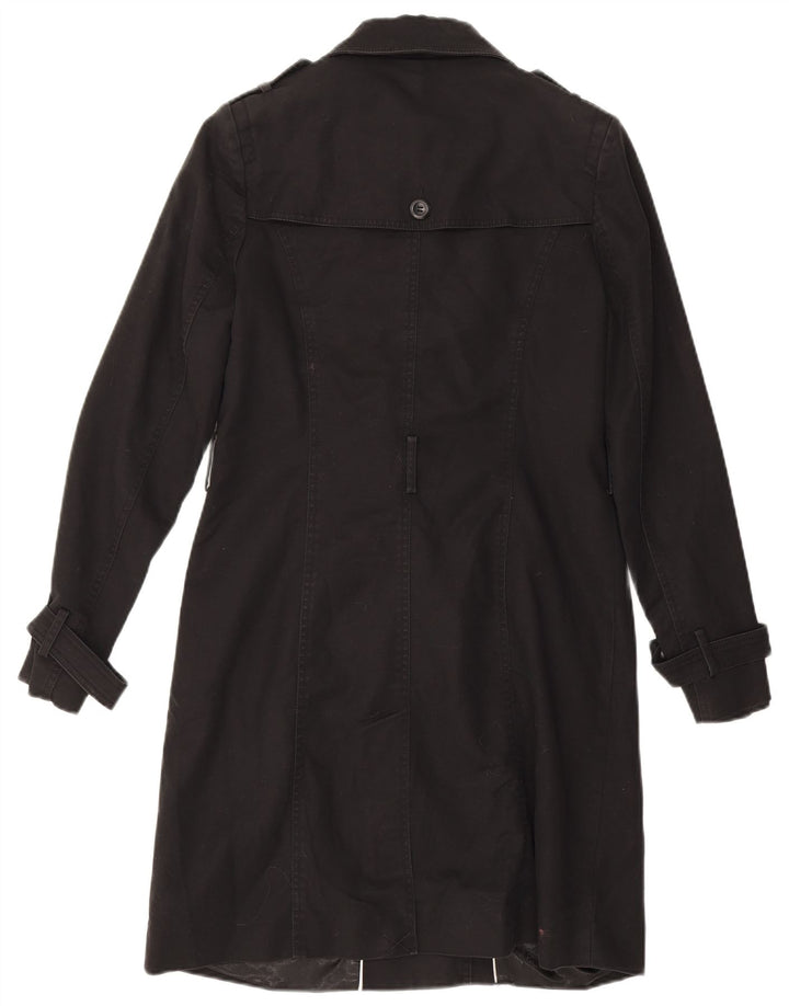 Fase Oito Casaco militar feminino UK 10 pequeno preto
