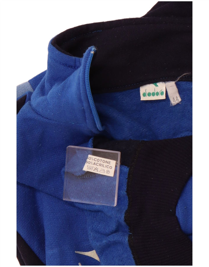Jaqueta feminina DIADORA Italia Tracksuit IT 44 grande bloco colorido azul