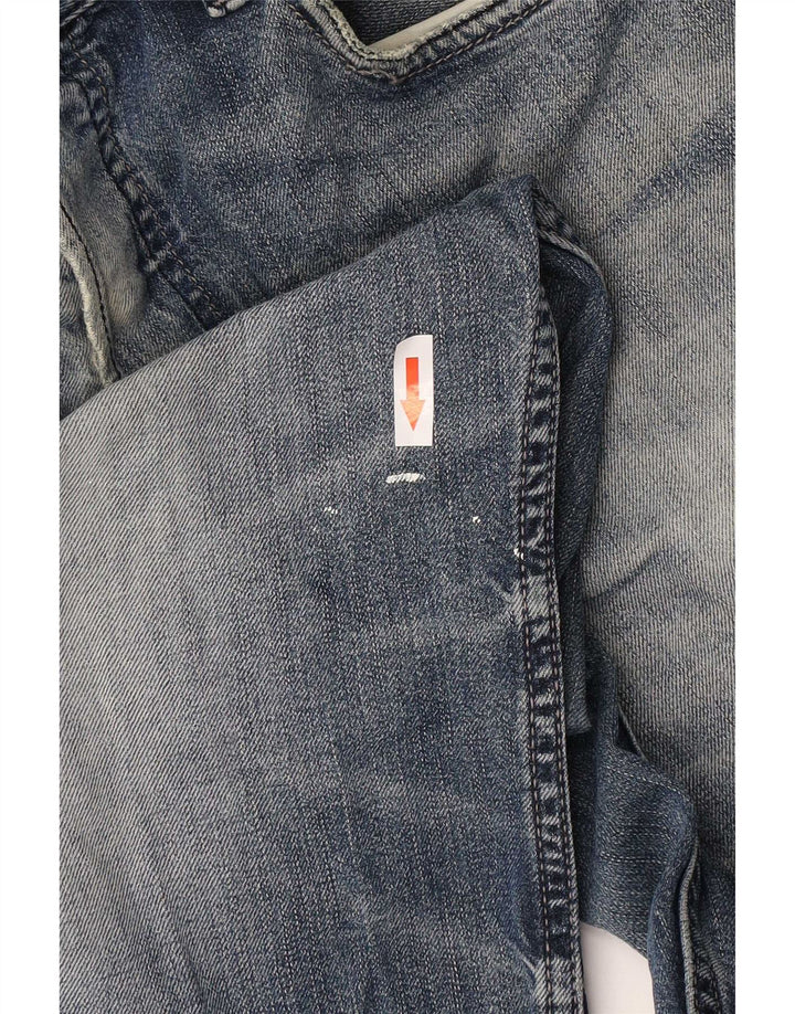 Diesel Mens Larkee Straight Jeans W32 L30 Azul Algodão