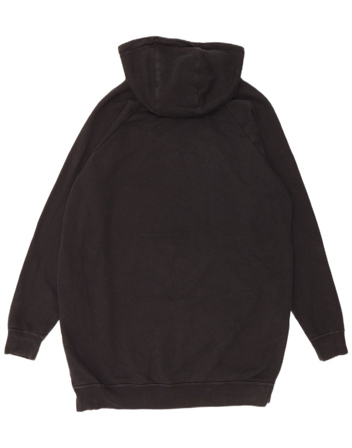 Jumper com capuz Nike feminino Longline Oversized UK 14 médio algodão preto