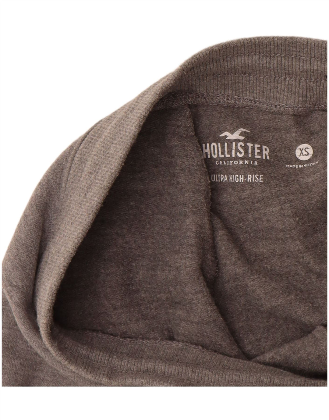 HOLLISTER Calça feminina de treino gráfico Joggers UK 4 XS algodão cinza