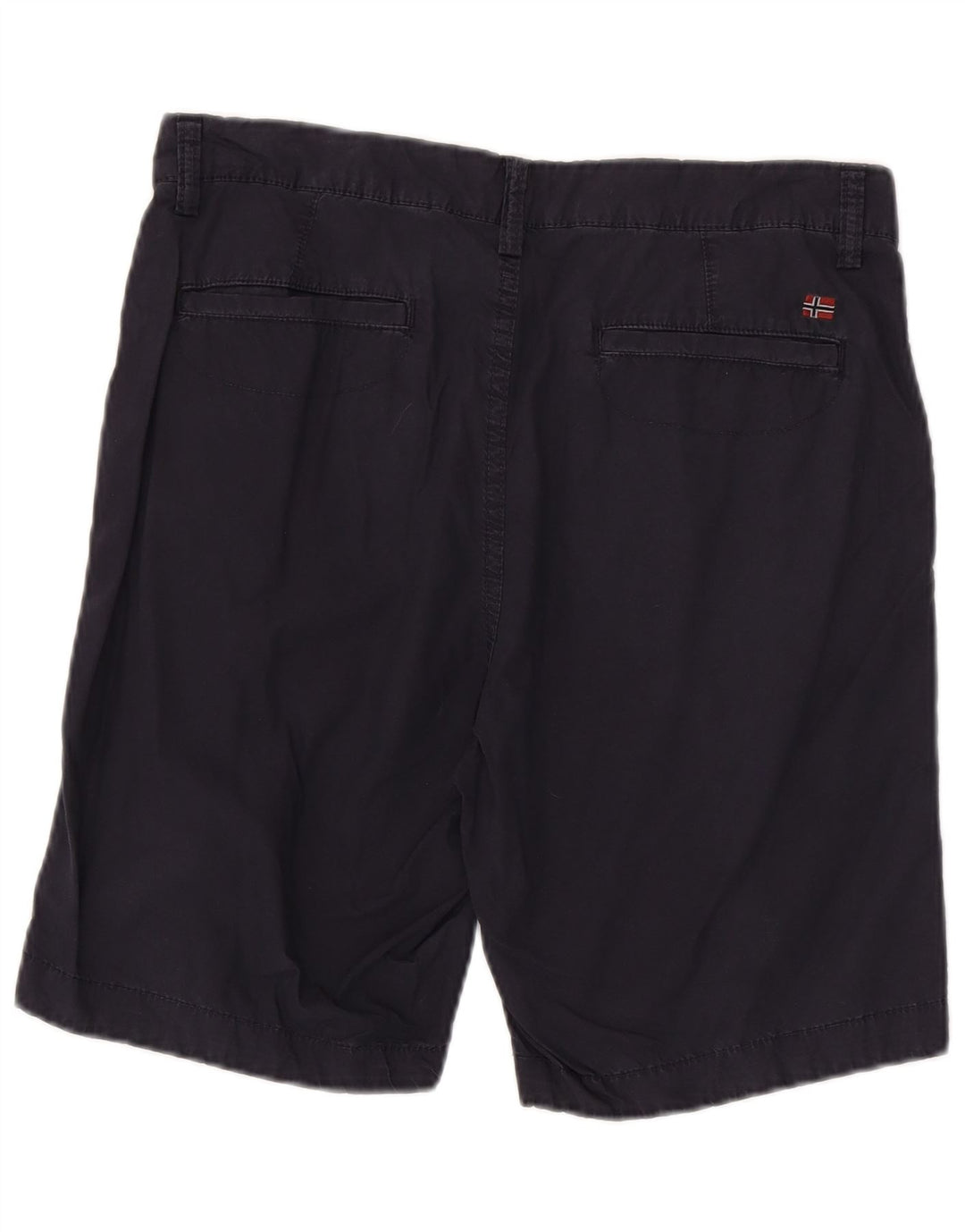 Napapijri Mens Chino Shorts W31 Médio Algodão Azul Marinho