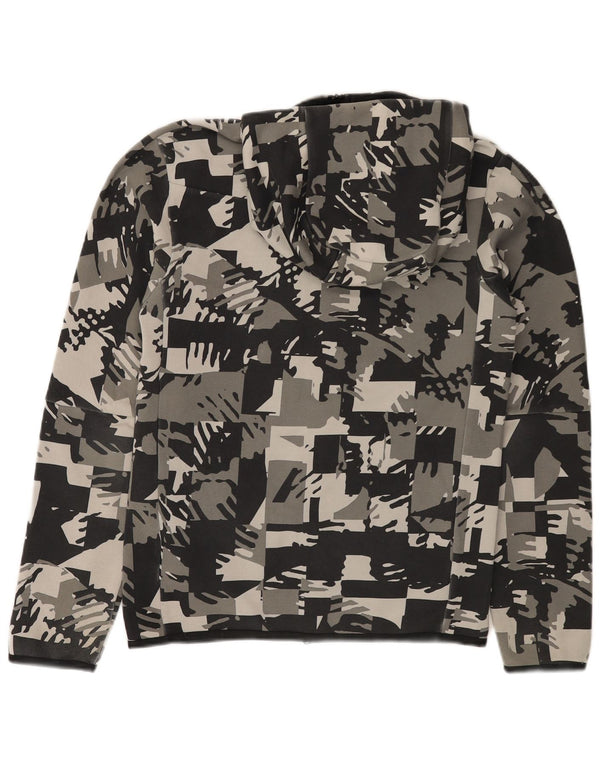 Suéter Nike masculino com capuz e zíper XS cinza camuflado algodão