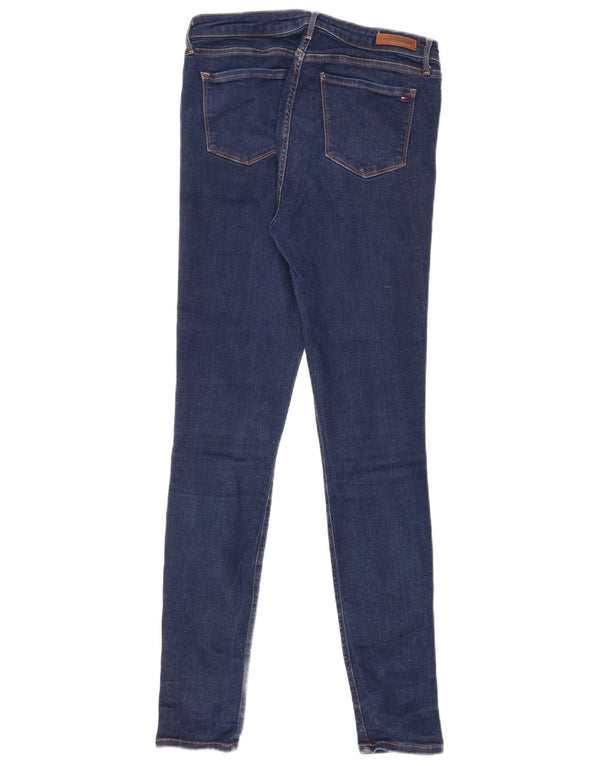 Tommy Hilfiger Feminino Como Skinny Jeans W31 L32 Azul Marinho Algodão