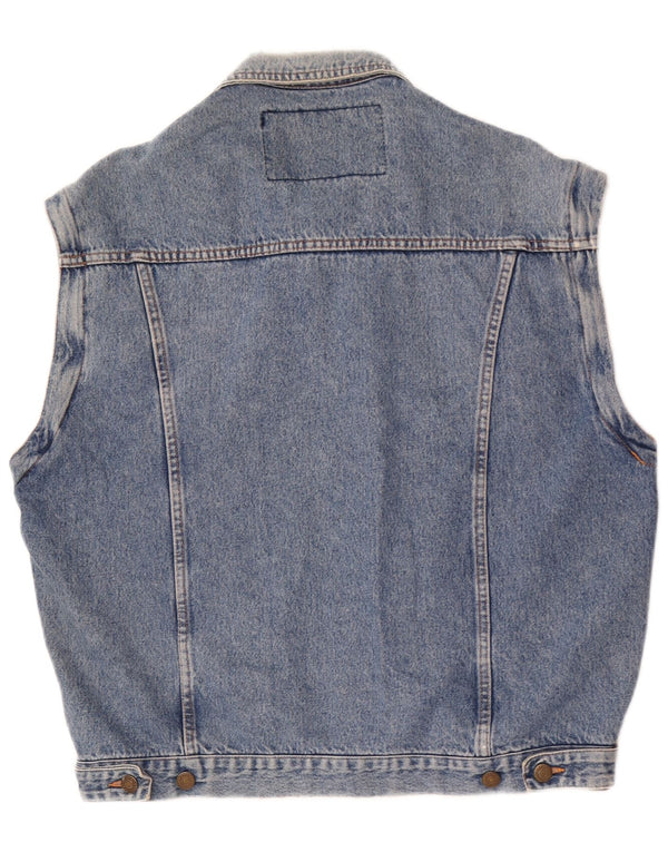 Casucci Mens Denim Gilet UK 40 Grande Azul