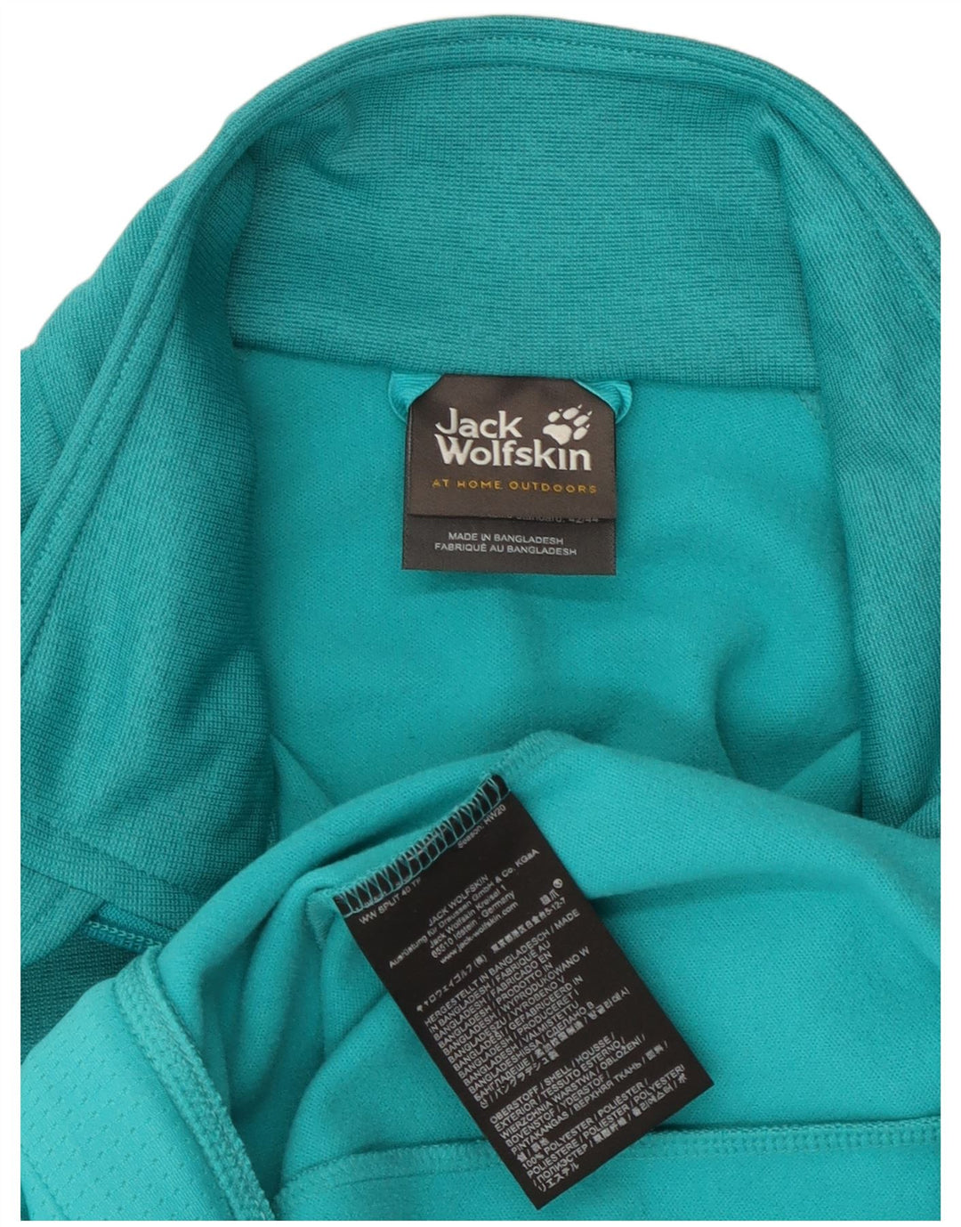 Jack Wolfskin Jaqueta feminina de treino UK 14/16 grande turquesa