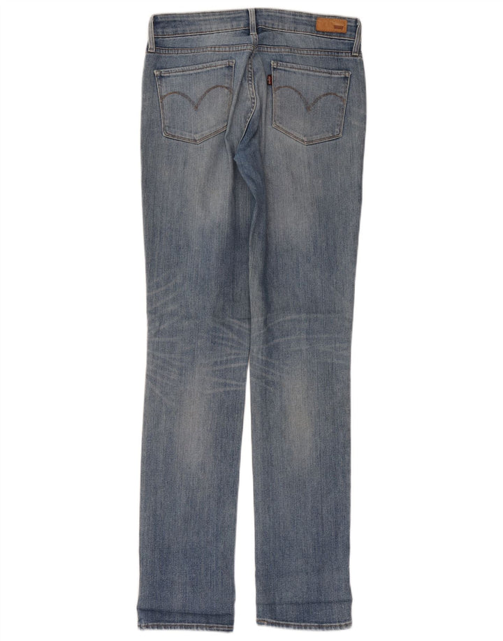 Jeans retos femininos Levi's W28 L34 algodão azul