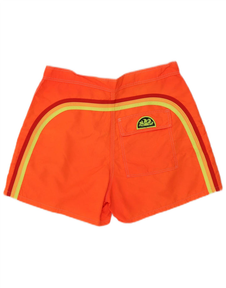 Shorts de natação masculino Sundek médio laranja nylon