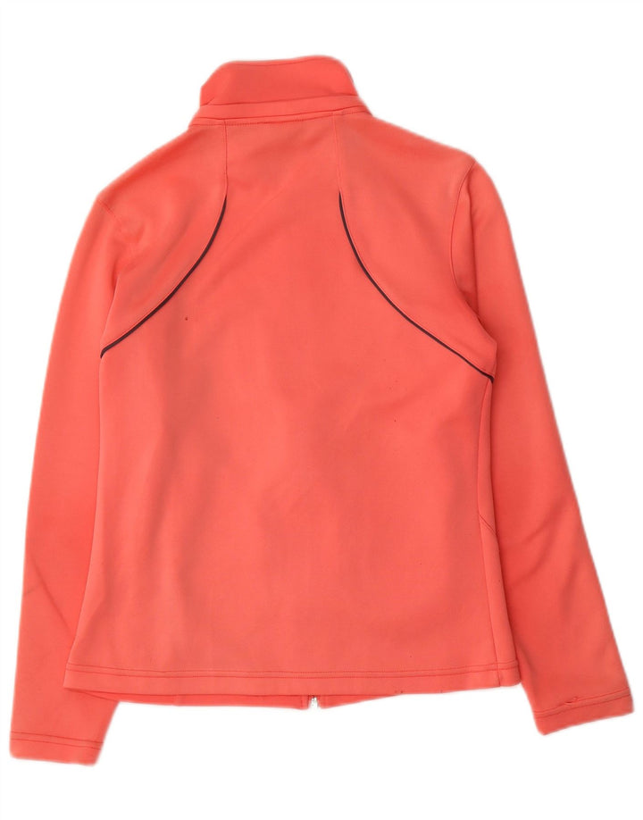 Asics Womens Tracksuit Top Jacket UK 8 Pequeno Laranja Poliéster