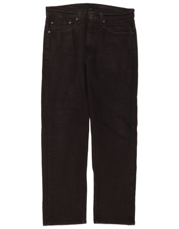 Jeans Levi's 505 Straight Masculino W34 L30 Algodão Preto
