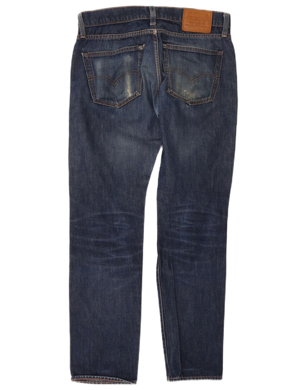 Levi's Masculino 511 Slim Jeans W31 L32 Azul Marinho Algodão