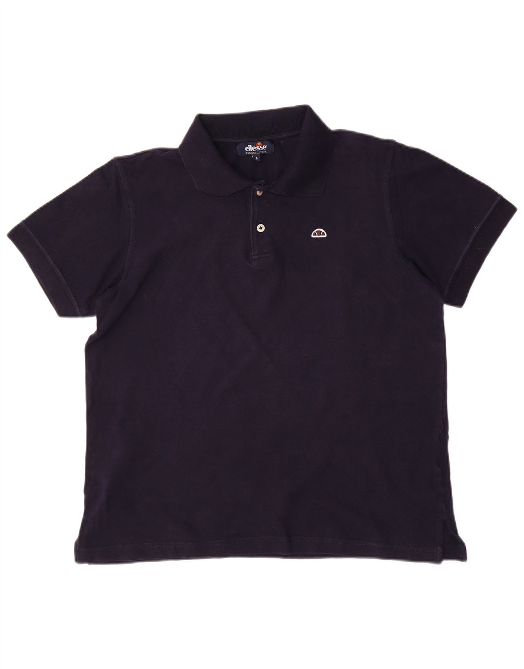 Camisa polo masculina ELLESSE grande algodão azul marinho