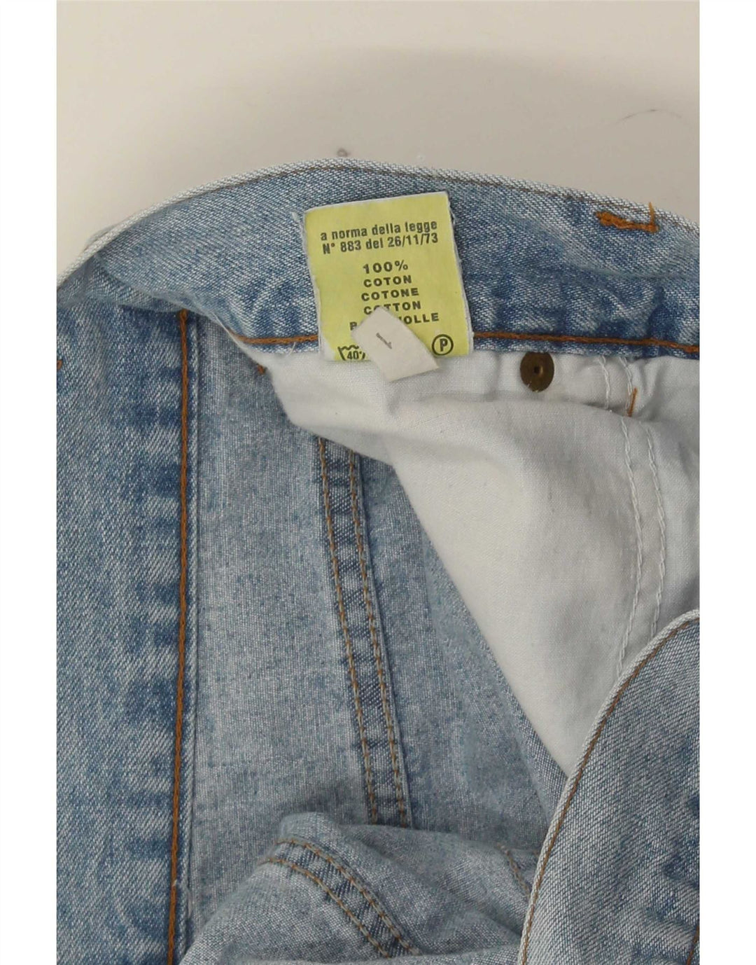 Casucci Calça jeans reta masculina W36 L34 azul algodão