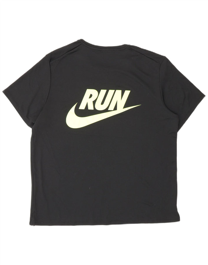 Camiseta Nike Masculina Dri Fit Graphic Top Grande Poliéster Preto