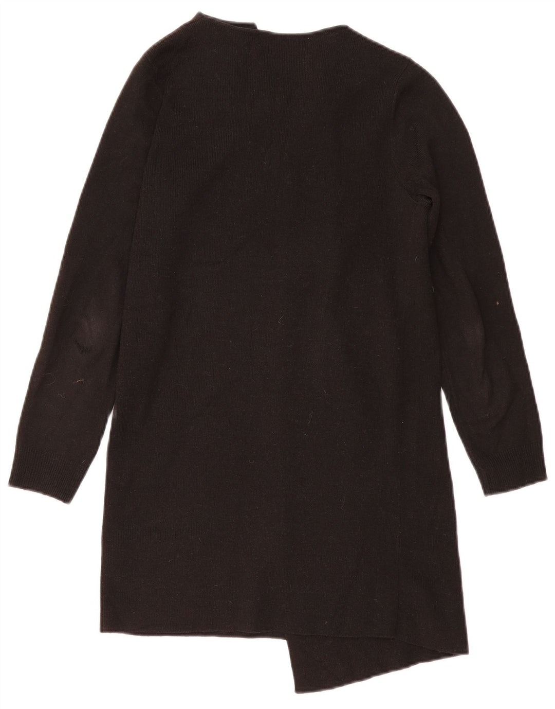 Marks & Spencer Suéter feminino Longline Open Cardigan Reino Unido 10 Pequeno Preto