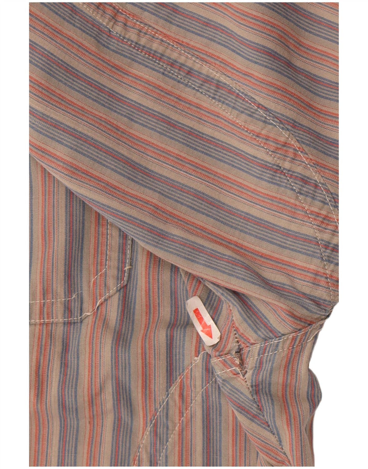 Carrera Mens Chino Shorts W38 XL Listrado Vermelho