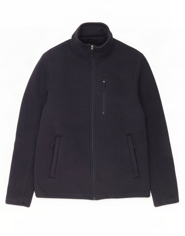Jaqueta masculina de treino Sherpa da Marks & Spencer, poliéster azul marinho médio