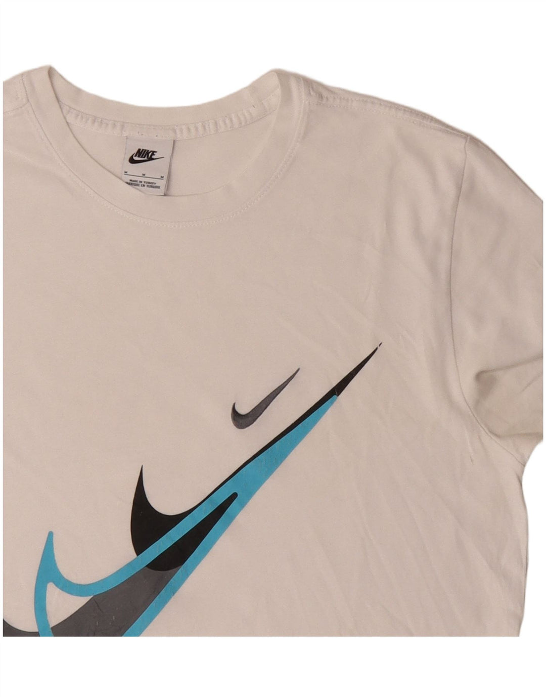 Camiseta Nike masculina gráfica Top médio algodão branco