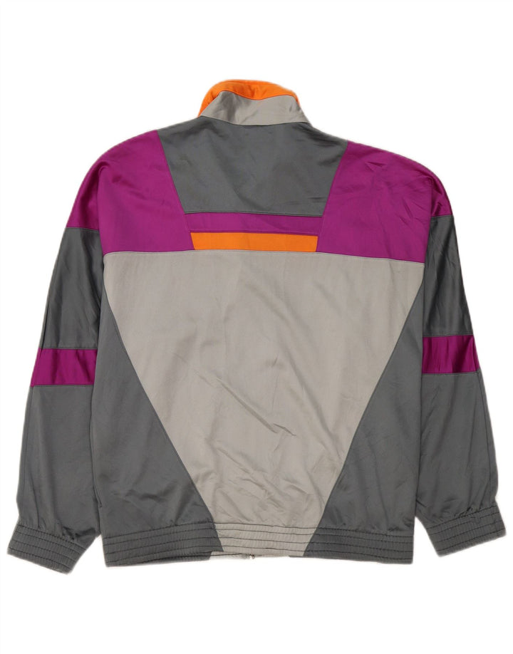 LOTTO Mens Treino Top Jaqueta Pequena Cinza Colorblock Poliéster