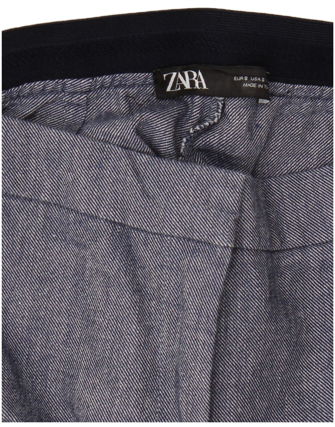 Calça Chino Slim Feminina Zara Pequena W26 L27 Azul