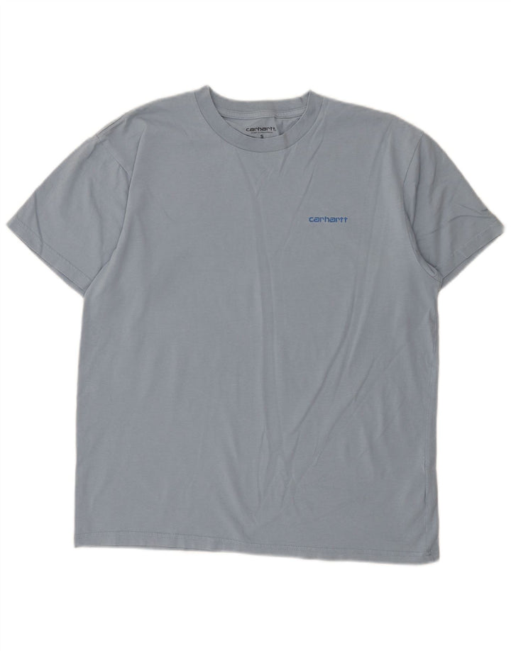 Carhartt Camiseta Masculina Top Pequeno Algodão Azul