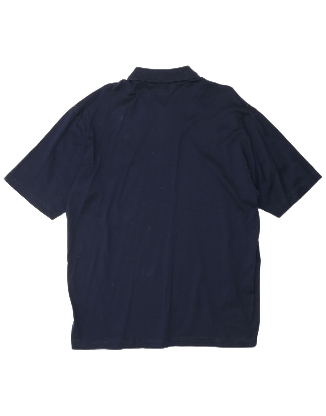 Camisa polo masculina SEA & SKY grande algodão azul marinho