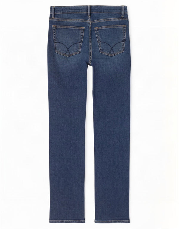 Crew Clothing Womens Straight Jeans UK 10 Pequeno W30 L30 Azul Algodão