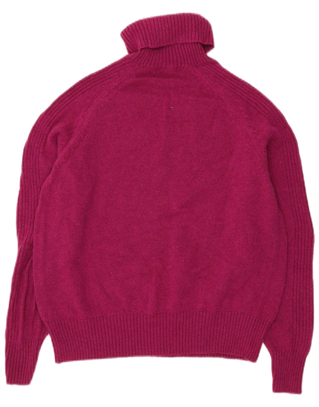 Suéter feminino Marks & Spencer com gola redonda Reino Unido 16 lã de carneiro rosa grande