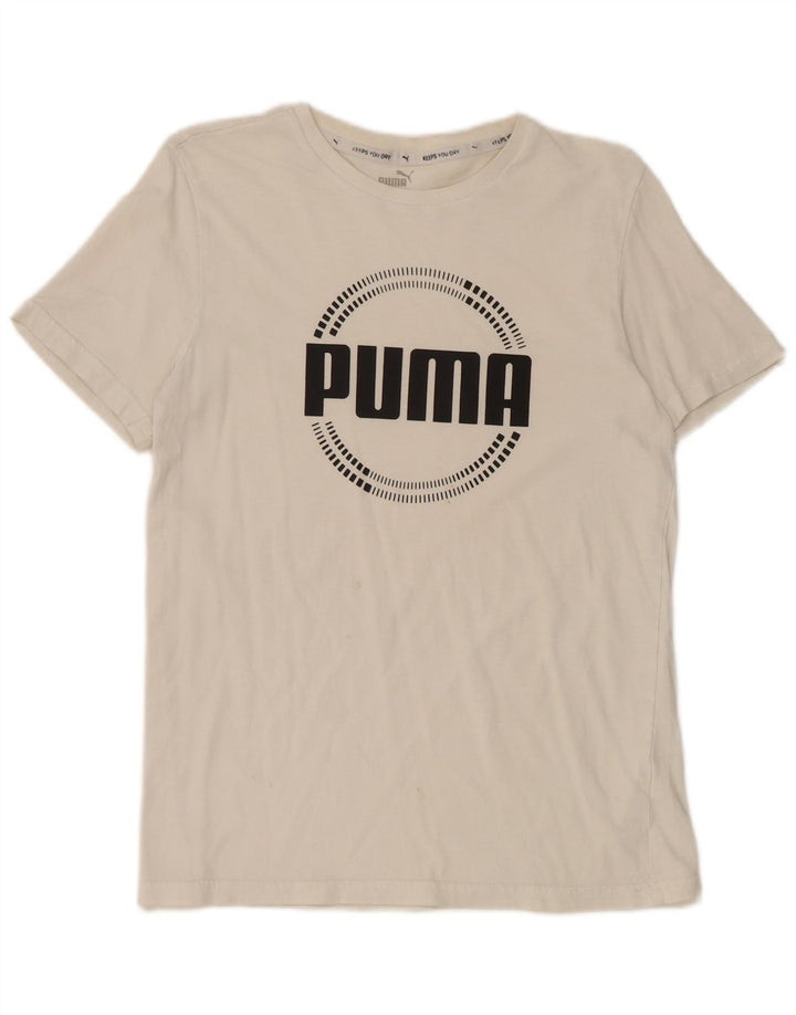 Camiseta Puma Menino Graphic 15-16 Anos Branco