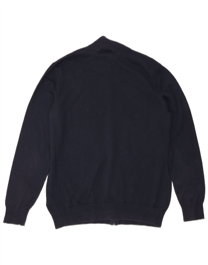 Suéter cardigã masculino TIMBERLAND algodão azul marinho médio
