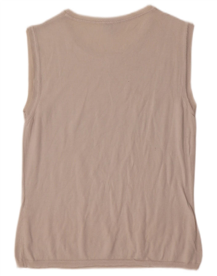 Calvin Klein Jeans Feminino Colete Regata UK 12 Médio Cinza
