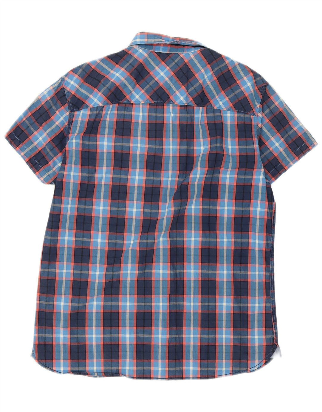 Camisa masculina de manga curta Jack & Jones XL azul marinho xadrez