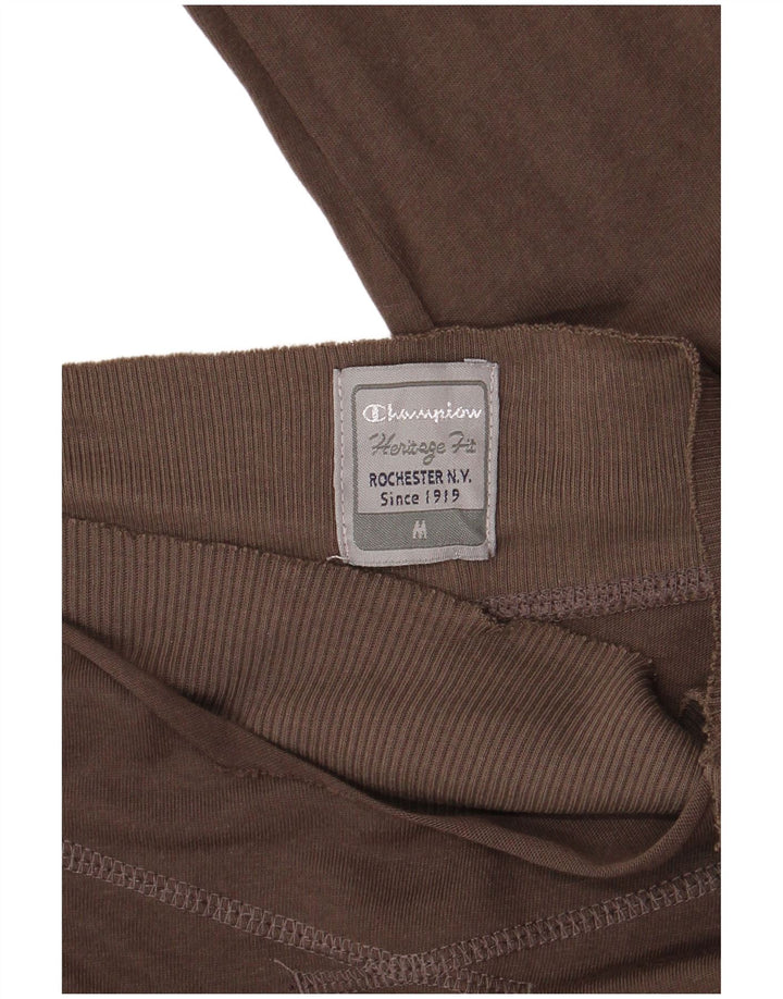 CHAMPION Top feminino Heritage Fit manga comprida Reino Unido 12 marrom médio