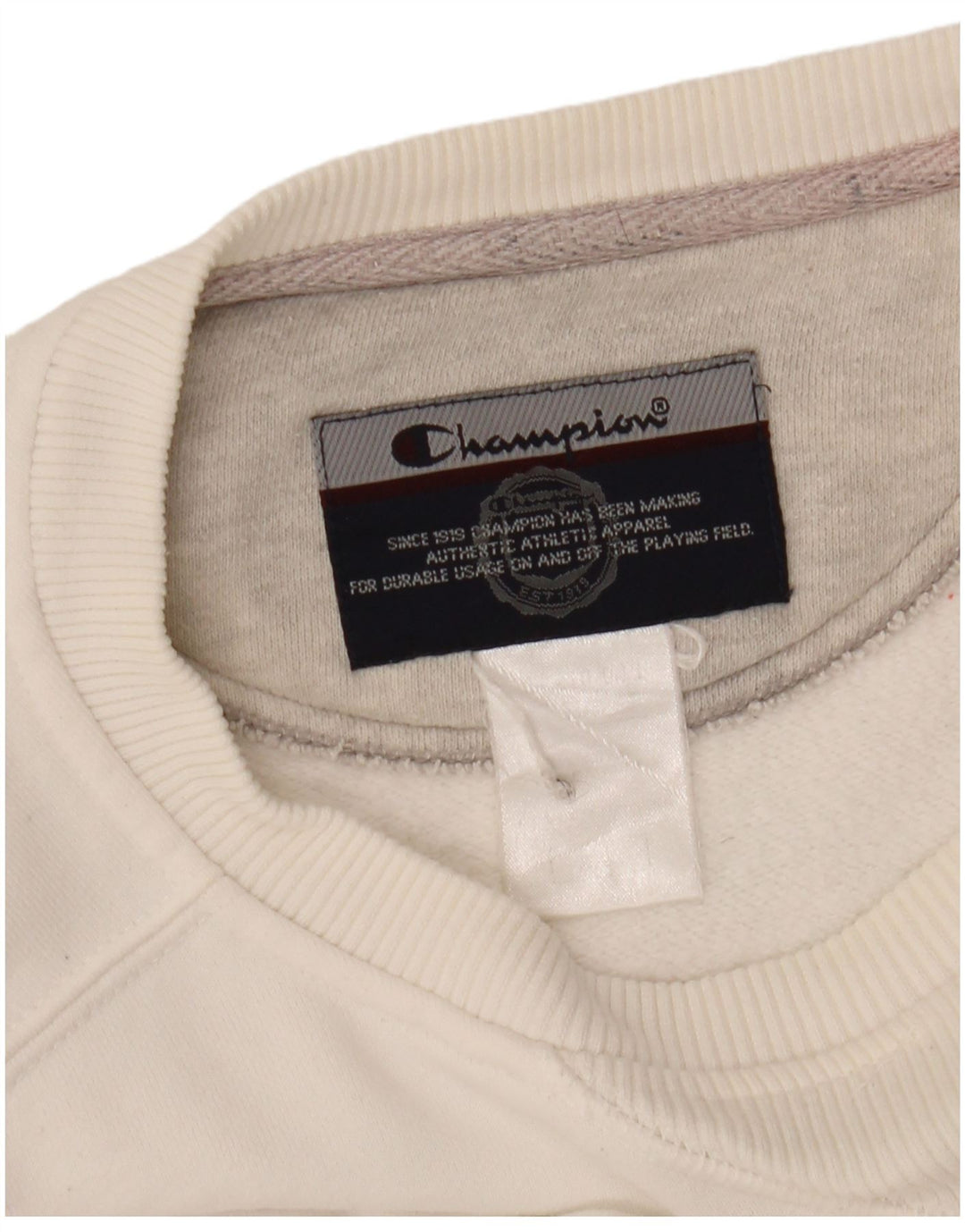 CHAMPION Suéter feminino gráfico oversized com capuz Reino Unido 16 grande branco