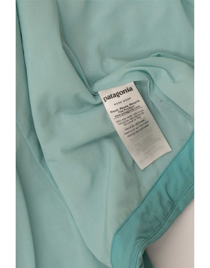 Jaqueta corta-vento feminina Patagonia UK 14 nylon verde médio