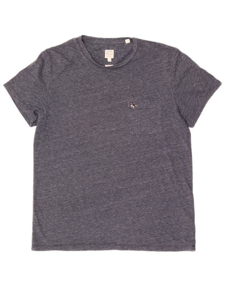Jack Wills Mens Slim Fit Camiseta Top XL Cinza