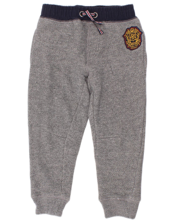 Joules Meninos Calças de treino Joggers 2-3 anos Cinza Colourblock Algodão
