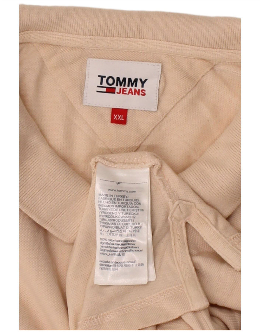 Camisa polo masculina TOMMY HILFIGER 2XL algodão rosa