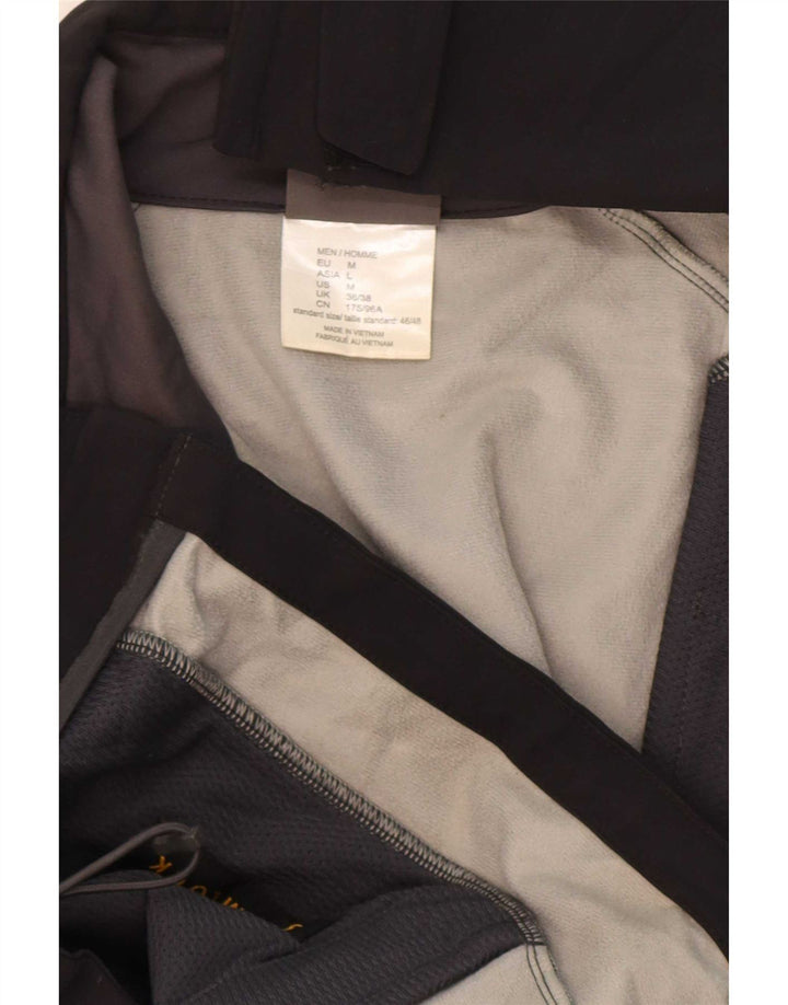 Jaqueta corta-vento masculina Jack Wolfskin UK 36/38 poliamida preta média