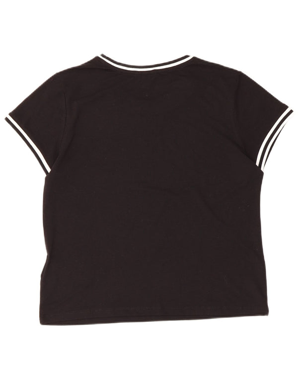 Camiseta feminina Guess UK 14 grande poliéster preto